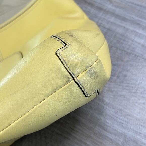 COACH Canary Yellow Crossbody Handbag Authentic Leather Flap Shoulder Bag F13355 - Picture 9 of 16